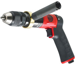 Chicago Pneumatic CP9288C - Air Power Drill, 1/2 Inch (13 mm), Keyless Chuck, Pistol Handle, 0.48 HP / 360 W, Stall Torque 16.2 ft. lbf / 22 NM, 600 RPM, Hand Drill, Power Tools & Home Improvement