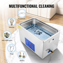 VEVOR 30L Ultrasonic Industrial Cleaner with Digital Timer&Heater 40kHz Professional Large Ultrasonic Cleaning Machine Total 1100W for Wrench Tools Industrial Parts Mental Instrument Apparatus