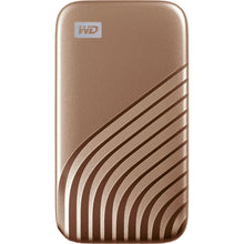 Western Digital 2TB My Passport SSD Portable External Solid State Drive, Gold, Sturdy and Blazing Fast, Password Protection with Hardware Encryption - WDBAGF0020BGD-WESN