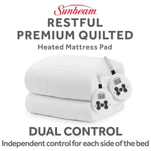 Sunbeam Premium Quilted Electric Heated Mattress Pad, 60