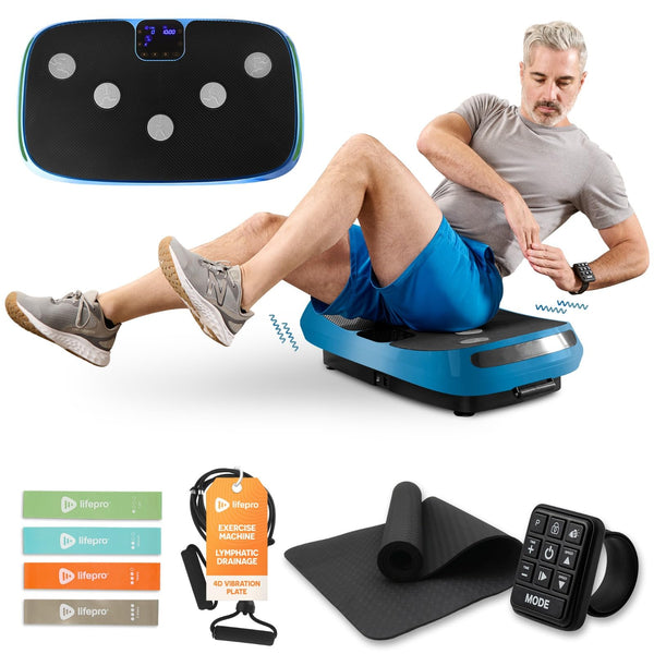 Lifepro Rumblex 4D Vibration Plate Exercise Machine with Triple Motor Oscillation, Linear, and Pulsation – Advanced 4D Vibration Technology for Whole Body Fitness, Weight Loss and Recovery at Home