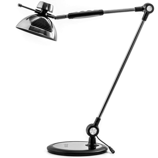 OTUS LED Desk Lamp Gesture Control, Adjustable Swing Arm, Tall Desk Lamps for Home Office, Table Light with 12 Brightness & 3 Color Modes, Memory, Eye Care Architect Task Desktop Lighting with Base