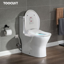 TooCust Bidet Toilet Seat Elongated - Electronic Heated Bidet Toilet Seat with Dryer and Warm Water, Temperature Controlled Wash, Smart Touch Panel, Nightlight, Elongated Toilet Seat Slow Close