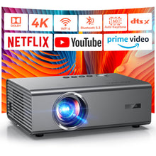 4K Projector with Netflix-Licensed&Dolby Audio, AI Auto Focus&6D Keystone Kogata Smart Projector with Built in Apps Outdoor Movie Proyector with WiFi 6 Bluetooth for Home Theater UPGRADE