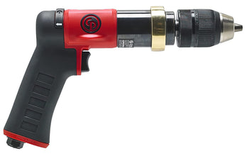 Chicago Pneumatic CP9288C - Air Power Drill, 1/2 Inch (13 mm), Keyless Chuck, Pistol Handle, 0.48 HP / 360 W, Stall Torque 16.2 ft. lbf / 22 NM, 600 RPM, Hand Drill, Power Tools & Home Improvement