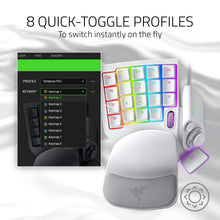 Razer Tartarus Pro Gaming Keypad: Analog-Optical Key Switches - Rapid Trigger - Adjustable Actuation - 32 Programmable Keys - Customizable Macros - Chroma RGB Lighting - Mercury White