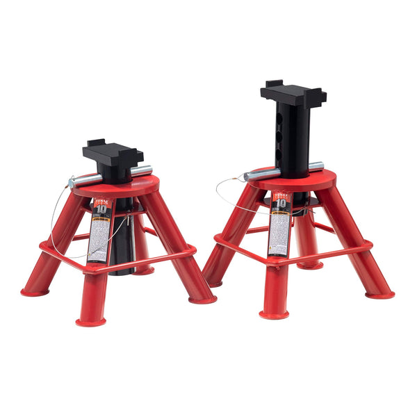 SUNEX TOOLS 1210 10-Ton Low Height Pin Type Jack Stands, Pair