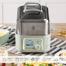 BUYDEEM G553 5-Quart Electric Food Steamer for Cooking, One Touch Vegetable Steamer, Digital Multifunctional Steamer, Quick Steam in 60s, Stainless Steel Steamer Tray, No Stew Pots Included