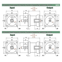 Planetary Reducer Nema 34 Planetary Gearbox Motor Reducer 86mm Stepper Motor Reduction Step-Down Gearbox Ratio 3 to 1~216 for Textile Machines(14 Input 16 Output,Ratio 36 to 1)