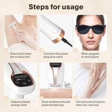 Laser Hair Removal , Painless IPL Laser Hair Removal Device At Home Hair Remover Machine for Women Men Electrolysis Permanent Epilator on Face Body Depilation