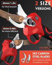 VEITORLD 2-IN-1 Cordless Electric Pole Pruning Shears, 15ft Reach, 1.2