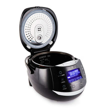 Yum Asia Sakura Rice Cooker with Ceramic Bowl and Advanced Fuzzy Logic (8 Cup, 1.5 Litre) 6 Rice Cook Functions, 6 Multicook Functions, Motouch LED Display, 120V Power (Black and Silver)