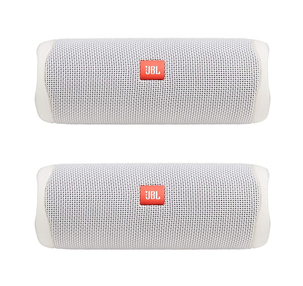 JBL Flip 5 Bundle, White (Pack of 2)