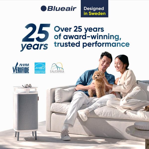 BLUEAIR Air Purifier Large Room, Table Top Air Cleaner for Dust Pet Dander Smoke Mold Pollen Bacteria Virus Allergen, Odor Removal, Home Bedroom Living Room, Alexa, Auto, HEPASilent, DustMagnet 5440i