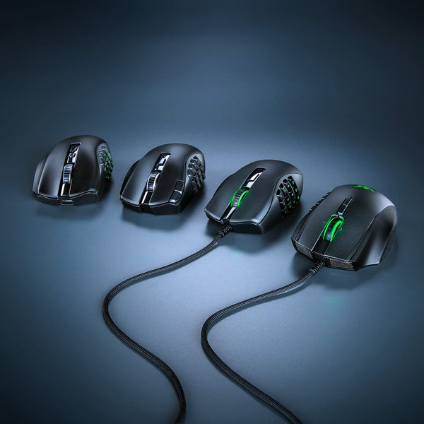 Razer Naga V2 Pro Wireless Gaming Mouse: Interchangeable Side Plate w/ 2, 6, 12 Button Configurations - Focus+ 20K DPI Optical Sensor - Fastest Gaming Mouse Switch - Chroma RGB Lighting