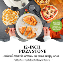 PIEZANO Crispy Crust Pizza Oven by Granitestone – Electric Pizza Oven Indoor Portable, 12 Inch Indoor Pizza Oven Countertop, Pizza Maker Heats up to 800˚F for Stone Baked Pizza at Home - Cream