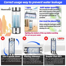 Hydrogen Water Bottle Generator, Portable Hydrogen Water Ionizer Machine Rechargeable,Hydrogen Rich Water Glass Health Cup for Travel 420ml Gift for Friends/Women/Men/Mom/Father/Grandpa/Grandma