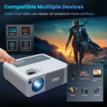 5G WiFi 1080P Projector 4K Supported - OSQ 800 ANSI HD Outdoor Movie with Bluetooth, 4P & ±50° Keystone, Zoom 50%, 300'' Home Cinema Video Support PPT, PS4, TV Stick, Laptop, Phone, white (O-410)