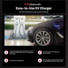 Schumacher Electric 16 Amp / 240V Level 2 Charger - Portable 28-Foot EV Charging Cable - with Universal J1772 Connector - SC1455