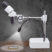 AmScope SE400-Z Professional Binocular Stereo Microscope, WF10x and WF20x Eyepieces, 10X and 20X Magnification, 1X Objective, LED Lighting, Boom-Arm Stand, 110V-120V