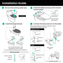 VOVO VB-4100SR Round Bidet Toilet Seat, Warm Water, LED Light, Heated Seat, White, Deodorizer, Dryer, Stainless Steel Nozzle, Made in Korea, 3 Year Warranty