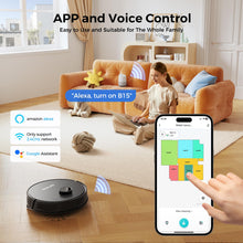 BPMIO Robot Vacuum and Mop Self Emptying, Hands-Free Up to 60 Days, 5000pa Robot Vacuum Cleaner with Schedule, Lidar Navigation, WiFi/App/Alexa, Automatic Vacuum Robot for Pet Hair, Hard Floor, Carpet