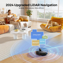 BPMIO Robot Vacuum and Mop Self Emptying, Hands-Free Up to 60 Days, 5000pa Robot Vacuum Cleaner with Schedule, Lidar Navigation, WiFi/App/Alexa, Automatic Vacuum Robot for Pet Hair, Hard Floor, Carpet