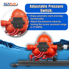 SEAFLO 33-Series Water Pump and Accumulator Tank System - 12V DC, 3.0 GPM, 45 PSI, 0.2 Gallon Tank - Reduces Cycling For Marine, Boat, RV, Off-Grid Applications- 4-Year Warranty! CE & RoHS Certified