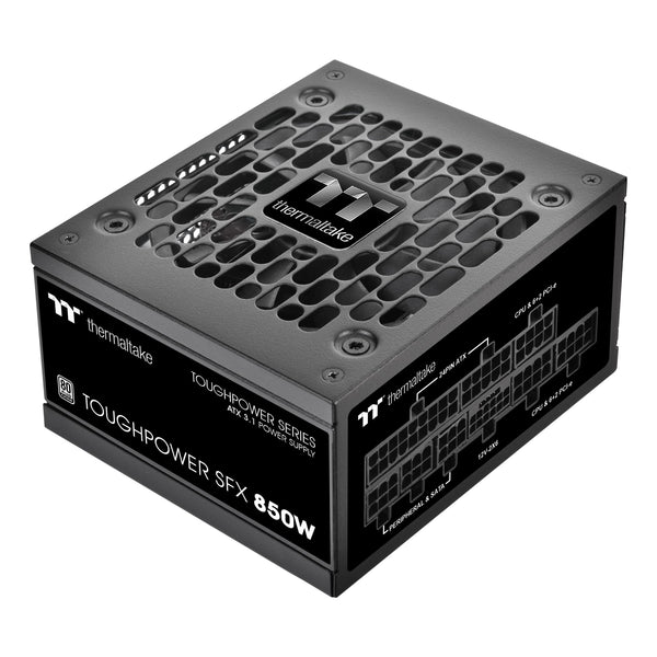 Thermaltake Toughpower SFX 850W 80Plus Platinum ATX 3.1 Standard Power Supply; 450W 12V-2x6 Connector Included; Full Modular; 90mm FDB Fan; PS-STP-0850FNFAPU-1; 7 Year Warranty