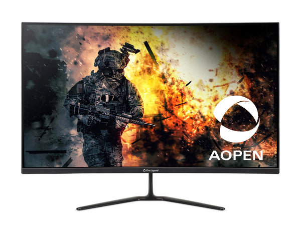 AOPEN by Acer 32HC5QR S3biipx 31.5" Full HD 1920 x 1080 16:9 Curved Gaming Monitor | AMD FreeSync Premium | 180Hz | 1ms TVR | Adjustable Tilt | VESA Mountable | 1 x Display Port 1.4 & 2 x HDMI 2.0