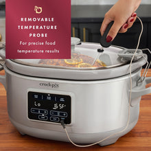 Crockpot® Programmable 7-Quart Cook & Carry Slow Cooker with Sous Vide, Stainless Steel