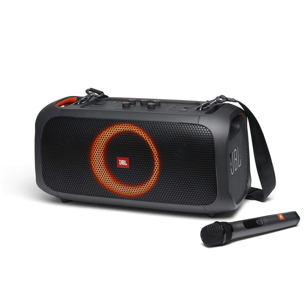 JBL PartyBox On-The-Go Portable Party Speaker with Built-in Lights Black (Renewed)