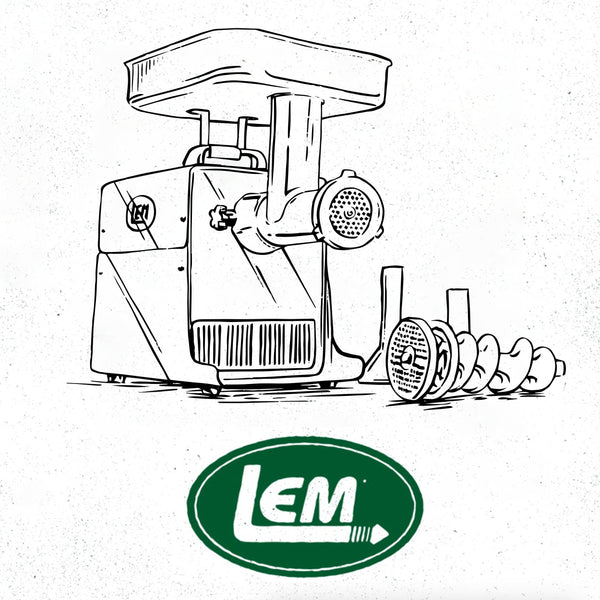 LEM Products #8 Countertop Meat Grinder, 575 Watt Aluminum Electric Meat Grinder Machine, Ideal for Occasional Use