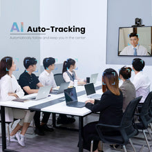 TONGVEO 4K PTZ Camera with AI-Powered Auto-Tracking 5X Digital Zoom USB 3.0 120-Degree Wide-Angle PTZ Webcam for Video Conference Skype/Teams/Zoom Meeting Live Streaming