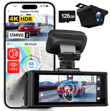 REDTIGER 4K HDR Dash Cam Front and Rear, STARVIS 2 Sensor, 5.8GHz WiFi APP, 3.18