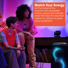 JBL PARTYLIGHT Beam - Bluetooth Projection Party Light, Take Your Party to The Next Level with Room-Filling choreographed lightshow, Match Your Energy