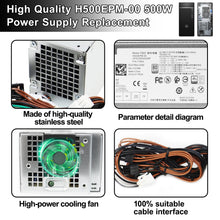 LXun Upgrad D500EPM-00 H500EPM-00 500W Power Supply Compatible with Dell Optiplex 7080MT 7070MT 7060MT 3050MT 3650 3670 5060 5090 G5-5090 3260 7080 XPS 8940MT 4FWF7 5K7J8 Y7R0X H460EBM-00 Power Supply