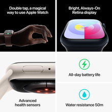 Apple Watch Series 9 [GPS 41mm] Smartwatch with Starlight Aluminum Case with Starlight Sport Band M/L. Fitness Tracker, ECG Apps, Always-On Retina Display, Water Resistant