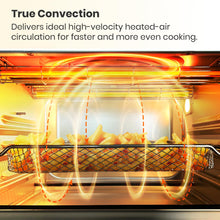 VAL CUCINA Retro Style Infrared Heating Air Fryer Toaster Oven, Extra Large Countertop Convection Oven 10-in-1 Combo, 6-Slice Toast, Enamel Baking Pan Easy Clean with Recipe Book, Almond Yellow Color