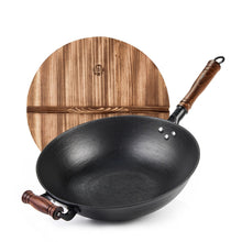 WANGYUANJI Cast Iron Wok,13.4