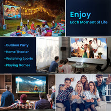 5G WiFi 1080P Projector 4K Supported - OSQ 800 ANSI HD Outdoor Movie with Bluetooth, 4P & ±50° Keystone, Zoom 50%, 300'' Home Cinema Video Support PPT, PS4, TV Stick, Laptop, Phone, white (O-410)