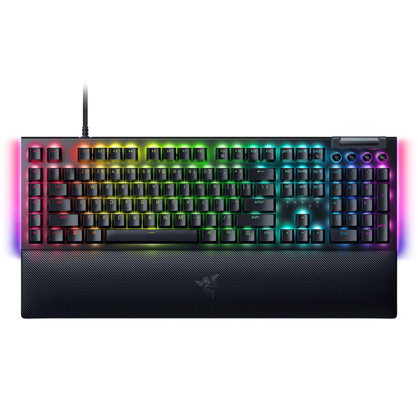 Razer BlackWidow V4 Mechanical Gaming Keyboard: Green Switches Tactile & Clicky - Chroma RGB - 6 Macro Keys - Magnetic Wrist Rest - Doubleshot ABS Keycaps - Roller & Media Keys Snap Tap