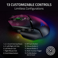 Razer Basilisk V3 Pro 35K Wireless Gaming Mouse: HyperScroll Tilt Wheel - 35K DPI Optical Sensor Gen 2-13 Customizable Controls - Chroma RGB - Optical Switches Gen 3 - Up to 140 Hr Battery - Black