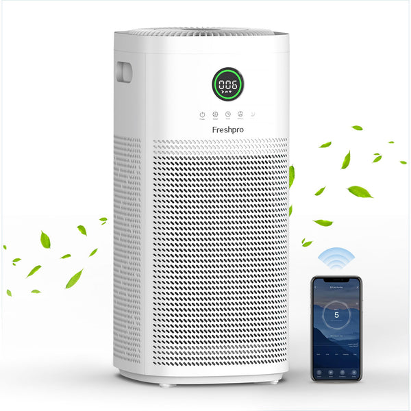 Freshpro HEPA Air Purifiers for Home Large Room, Covers Up to 3065 ft², UVC Light, H13 HEPA 4-in1 Air Filter, Pet Air Purifier Remove Pets Dander, Smoke Pollutants Odor, Allergies in Bedroom, KF-P31