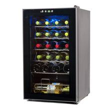 BLACK+DECKER BD61526 Wine Cellar, Black Cabinet with Gray Door Accent