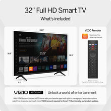 VIZIO 32-inch Full HD 1080p Smart TV with DTS Virtual: X, Alexa Compatibility, Google Cast Built-in, Bluetooth Headphone Capable, (VFD32M-08 New) (Renewed)