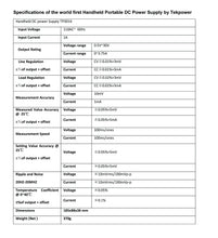 Tekpower TP3016M Portable Handheld Variable DC Power Supply with USB Port 0.3V - 12V @ 0-3.75A or 0.3V-30V@ 1.6A with VC and CC Control