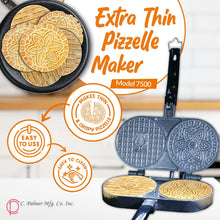 C. Palmer Extra Thin Pizzelle Iron, Model 7500, Electric Pizelle Maker, Made in America