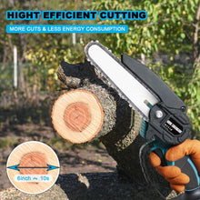 Zikopomi Hand Saw Pruning Tree Branches Electric Pruning with Rechargeable Battery & Chain, Yard Work Power Tool Gift, Can Replace Electric Pruning Shears to Trim Branches (2 Batteries&2 Chains)