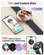 Smart Watches for Men Women [Calls/2 Bands/Metal Thin Body] for Android iPhone Samsung Compatible,1.43